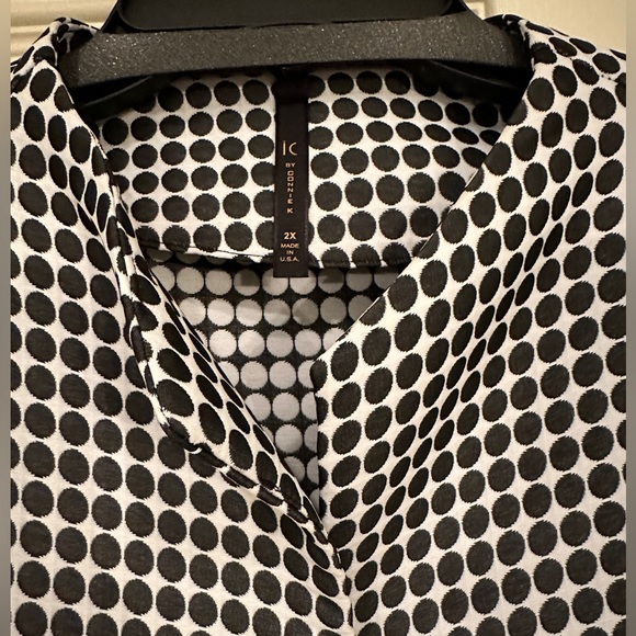 Asymmetrical black and white suit jacket - Picture 2 of 9